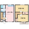 メゾンしののめ 2LDKの間取り