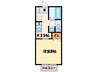 メゾントレビⅩ 1Kの間取り