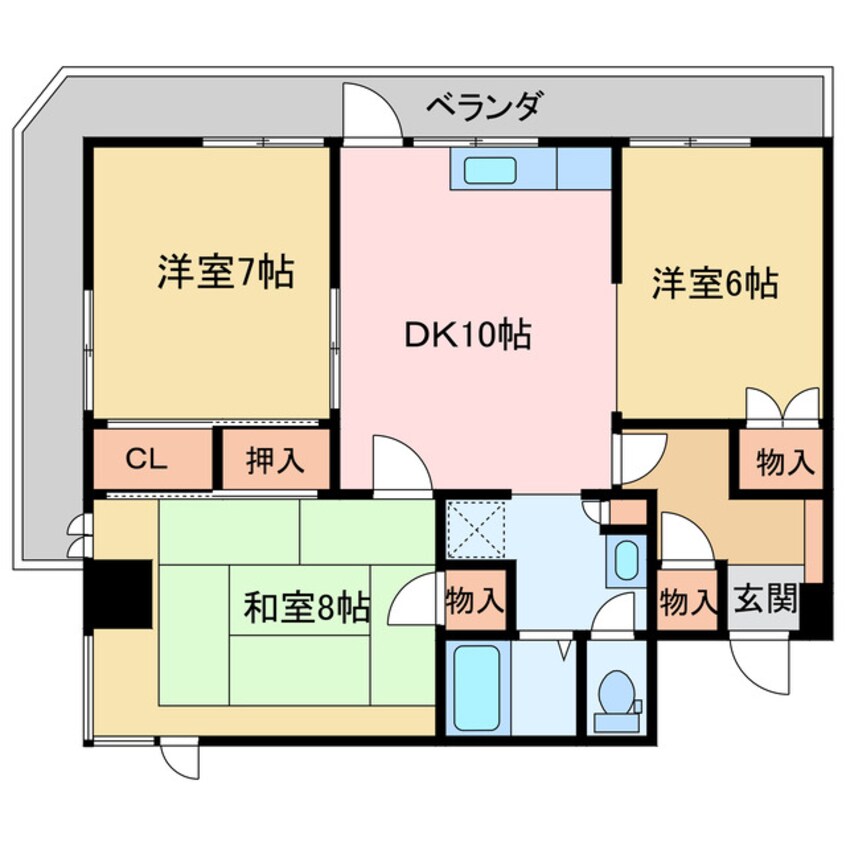 間取図 イーストハイム