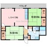 イーストハイム 2LDKの間取り