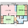 イーストハイム 2LDKの間取り