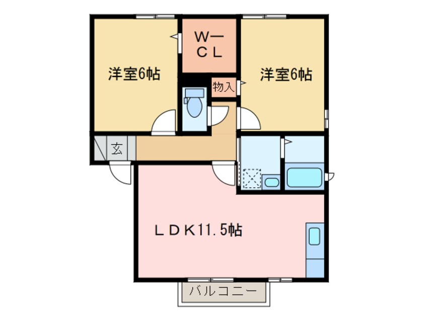 間取図 リヴェールⅡ・Ⅲ