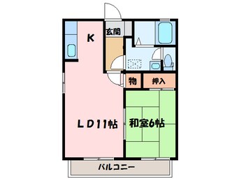 間取図 シャーメゾン河内