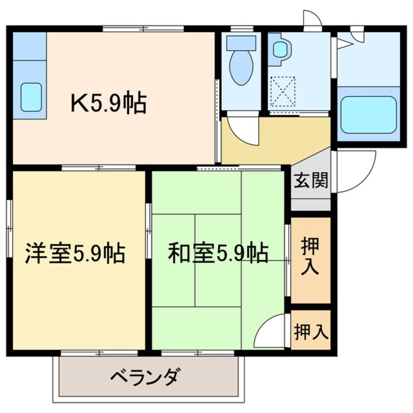 間取図 シャーメゾン庄内