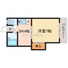 メゾン千 1DKの間取り