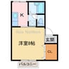 コスモハイツ 1Kの間取り