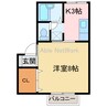 コスモハイツ 1Kの間取り
