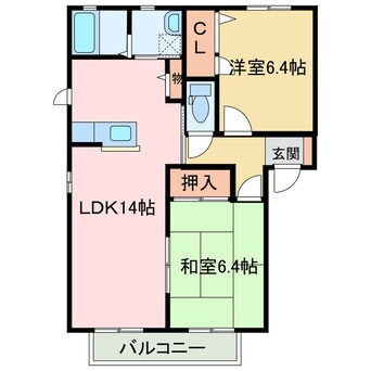 間取図 ハーティハイツⅢ