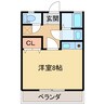 栄光マンション 1Rの間取り