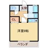 栄光マンション 1Rの間取り