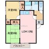 カンファタブル 2LDKの間取り