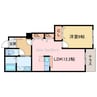 アヴァン・フォンテーヌＣ 1LDKの間取り