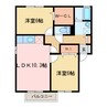 ビバーチェやまは奈 2LDKの間取り