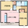 ファイン　イースト 2LDKの間取り