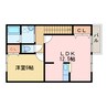 ヴィラ・アルカディア 1LDKの間取り
