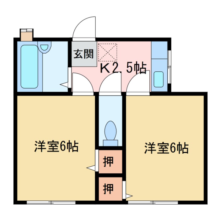 間取図 アーバンハイツ萩生