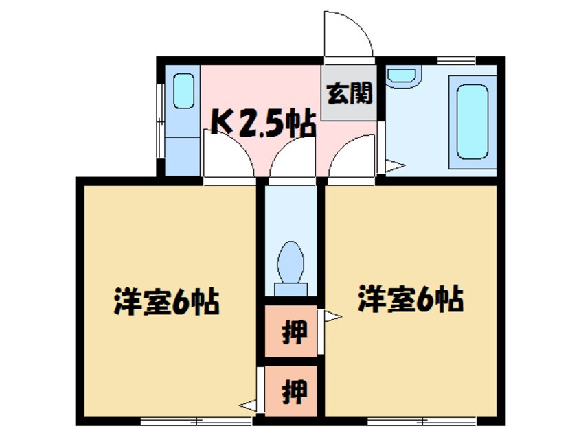 間取図 アーバンハイツ萩生