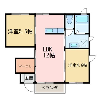 間取図 シャーメゾンlaverie