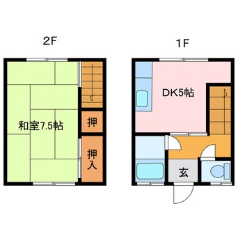 間取図 西喜光地第1水野アパート