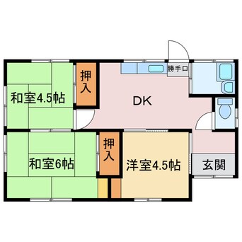 間取図 郷3丁目8-12　貸家