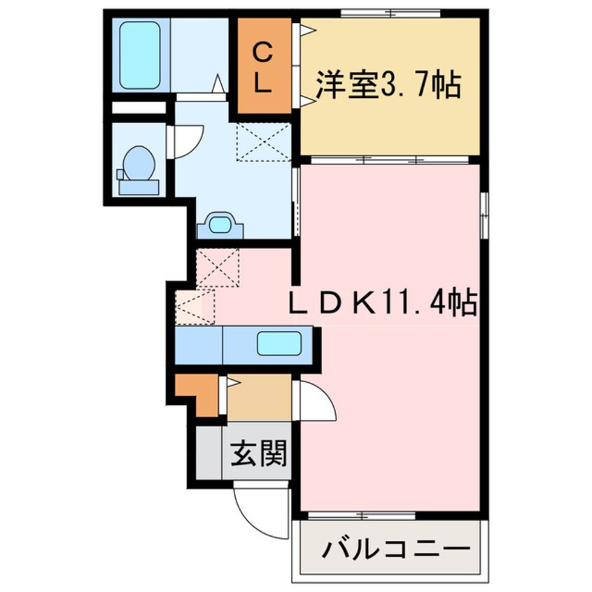 間取図 ラ・ジュネスデ東雲