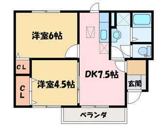 間取図 ブリーゼ・大生院