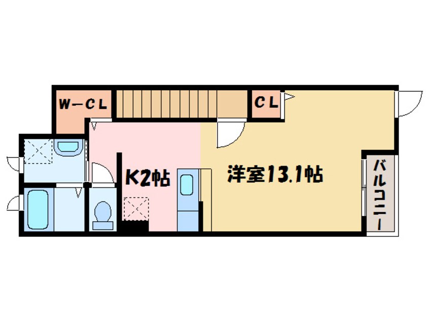 間取図 プリムローズ泉宮Ｂ