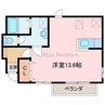 アルカンシェル庄内Ⅱ 1Rの間取り