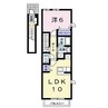 クレイドルＨ・Ｉ 1LDKの間取り