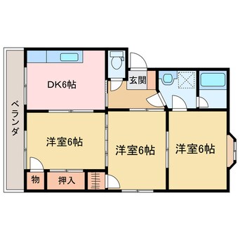 間取図 レジデンス庄内Ⅱ