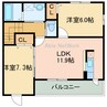 アイレット 2LDKの間取り