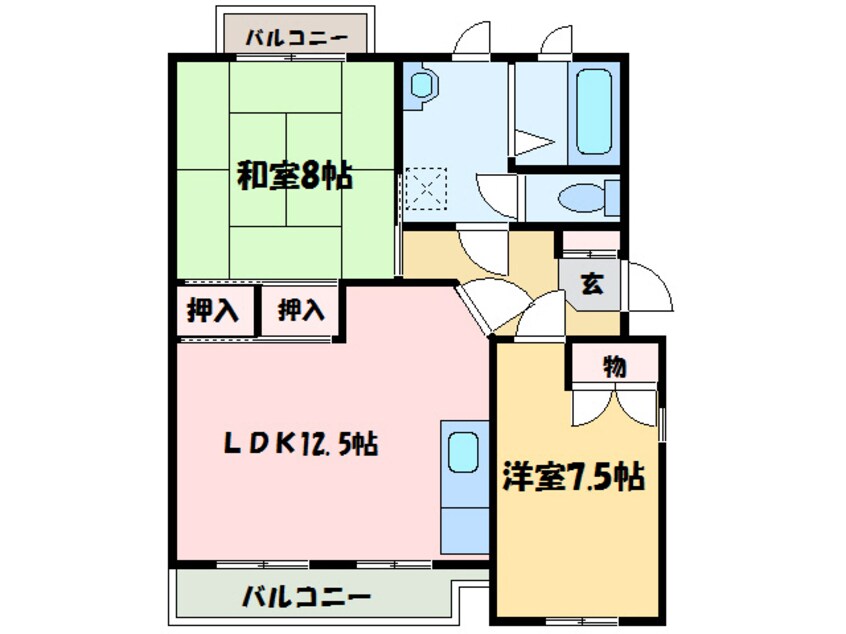 間取図 エスポワール八雲