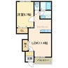 アンレーヌ・シャトレーン 1LDKの間取り