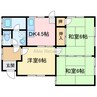 中村4丁目14-1　貸家 3DKの間取り