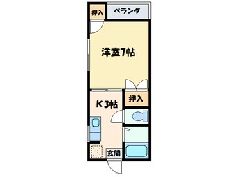 間取図 曽我部ハイツ　Ｂ棟