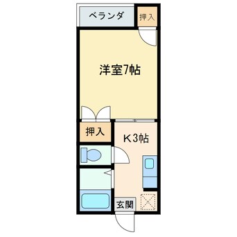 間取図 曽我部ハイツ　Ｂ棟