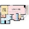 アルバカーサ桜木 1LDKの間取り
