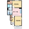 ベール　ペイサージュ 2DKの間取り
