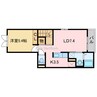 サンリットＫⅡ 1LDKの間取り