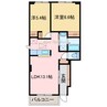 ラ　サリータ 2LDKの間取り