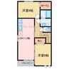 笑顔館 2LDKの間取り
