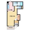 フェリーチェ 1Kの間取り