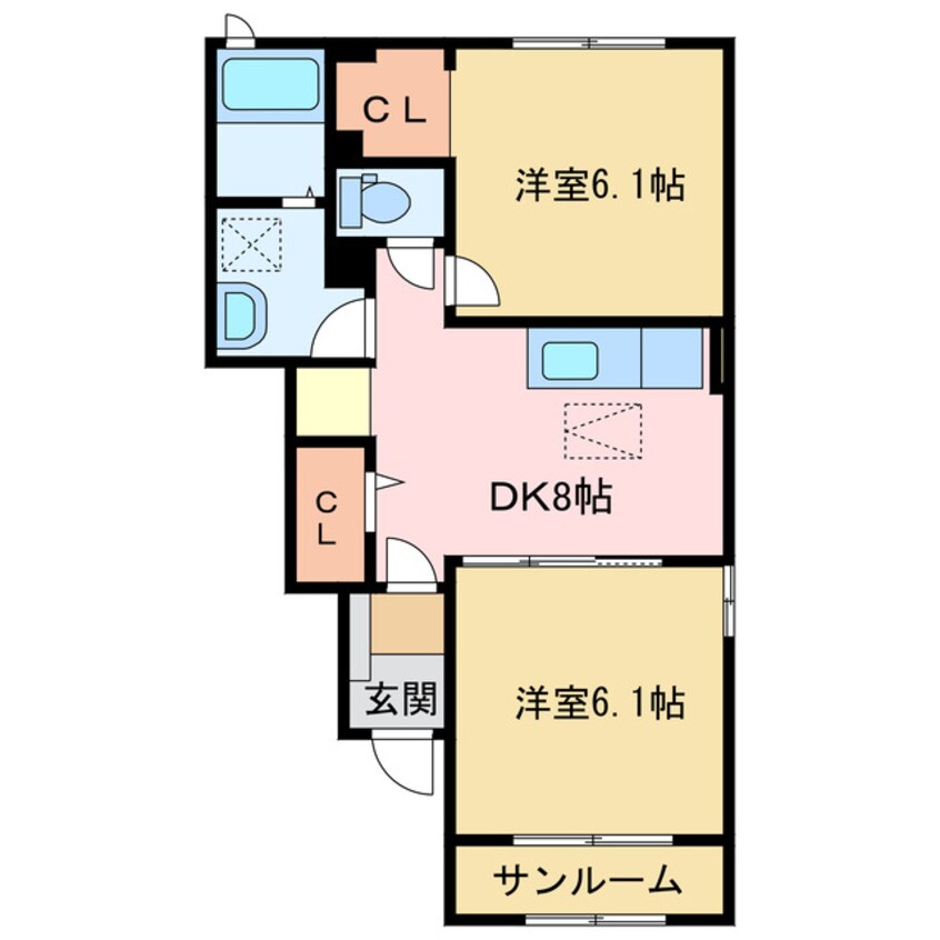 間取図 ラフレシール・M