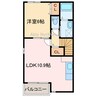 ミエリ　A 1LDKの間取り