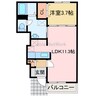 ローズ　クォーツ 1LDKの間取り