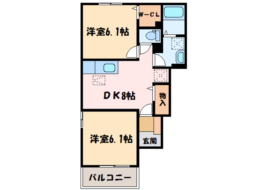 間取図 リヴェールⅥ・Ⅶ