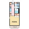 クレア・ド・ルーン庄内 1Kの間取り
