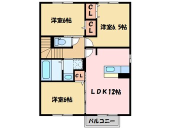 間取図 プランドール安岡Ⅲ