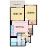 クレメントＡ・Ｂ 2DKの間取り