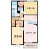 セリーヌ 2LDKの間取り